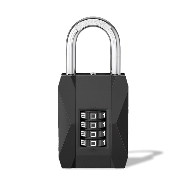 MIORAH Number Locks for Door |Combination Lock Padlock Secure Number Lock | Multi-Purpose Lock for Home, Office, and Outdoor Use Black Pack of 1