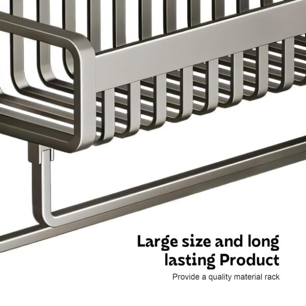 Bathroom Accessories Set - 24 Inch MIORAH Towel Rod Towel Rack Clothes Hanger and Towel Holder - Rust-Resistant Bathroom Fittings for Home Black Pack of 1 - Image 11