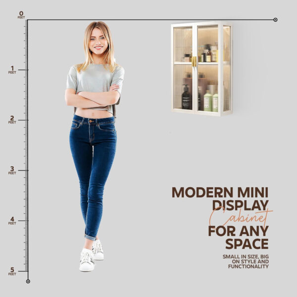 MIORAH 40 cm Wall-Mounted 3-Layer Bathroom Storage Cabinet – Space Saving Organizer Shelf for Essentials, White (No Mirror) - Image 11