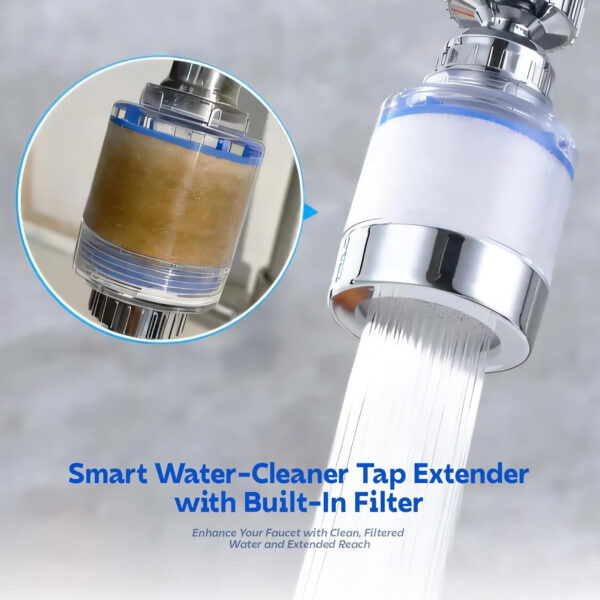 Faucet Water Filter for Kitchen Tap by MIORAH | Easy Install | Tap Water Purifier Removes Impurities Pack of 1 - Image 7