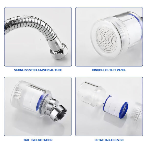 Faucet Water Filter for Kitchen Tap by MIORAH | Easy Install | Tap Water Purifier Removes Impurities Pack of 1 - Image 8