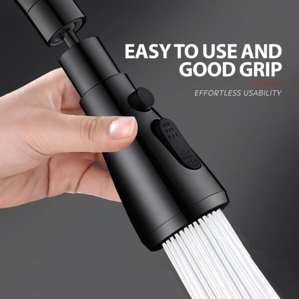 MIORAH Tap Extender for Kitchen Sink | Flexible Faucet Extension with 4 Modes for Convenient Use Silver Pack of 1 - Image 19