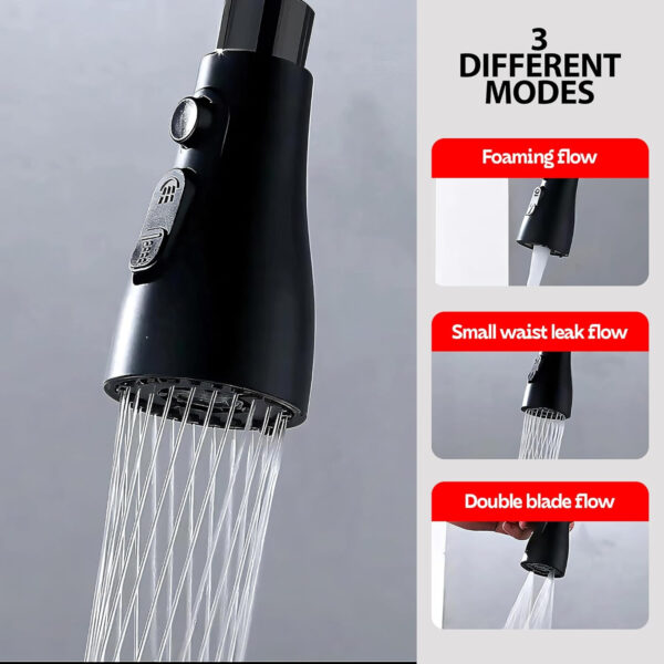 MIORAH Tap Extender for Kitchen Sink | Flexible Faucet Extension with 4 Modes for Convenient Use Silver Pack of 1 - Image 20