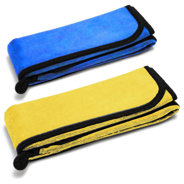 MIORAH Microfiber Cleaning Cloths Pack of 2, 35x75cm Lint-Free and Ultra Absorbent Rags for Kitchen, Windows, and Silverware 500 GSM, Multi-Purpose, Multicolor