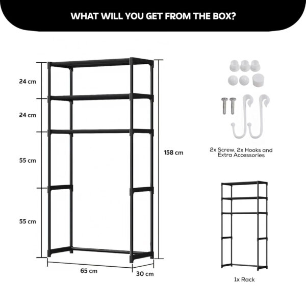 MIORAH Washing Machine Stand Rack Storage Shelf Aluminum White 3 Tier Space Saving Over Washer Organizer for Laundry Room Bathroom Adjustable Utility Shelf for Detergent Towels Baskets Pack of 1 - Image 9
