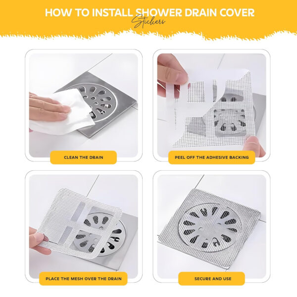 Bathroom Drain Cover 20 Pack by MIORAH | Drainage Cover with Mesh | Bathroom Jali for Drain | Durable Drain Cover Mesh for Bathroom & Shower | Easy Installation & Cleaning - Image 6