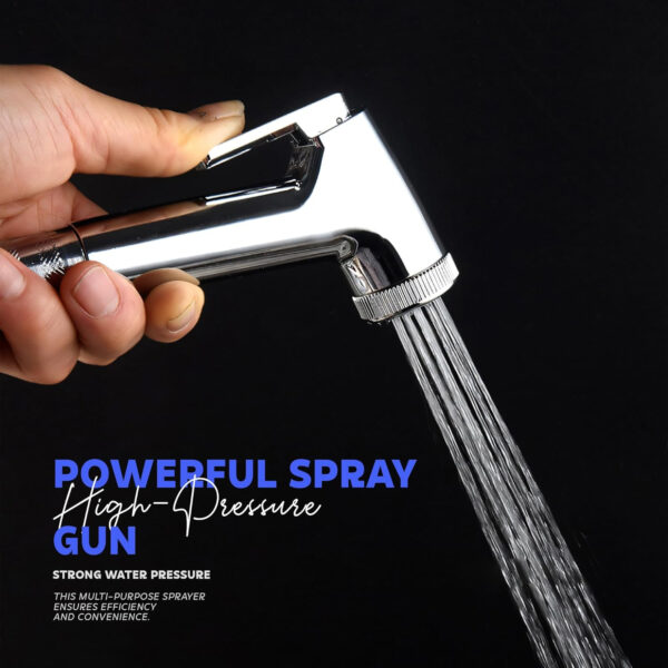 Health Faucet Gun by MIORAH | ABS Jet Spray for Toilet |Leak-Proof, High Pressure, Ergonomic Toilet Faucet (Pack of 1) - Image 4