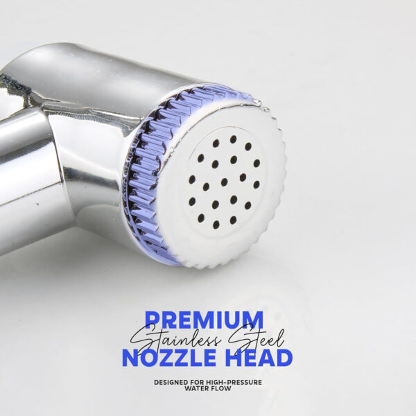 Health Faucet Gun by MIORAH | ABS Jet Spray for Toilet |Leak-Proof, High Pressure, Ergonomic Toilet Faucet (Pack of 1) - Image 6