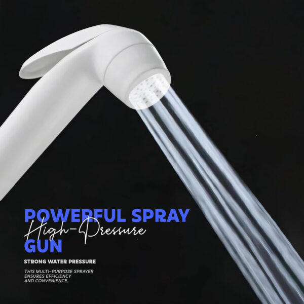 Health Faucet Gun by MIORAH | ABS Jet Spray for Toilet |Leak-Proof, High Pressure, Ergonomic Toilet Faucet (Pack of 1) - Image 4