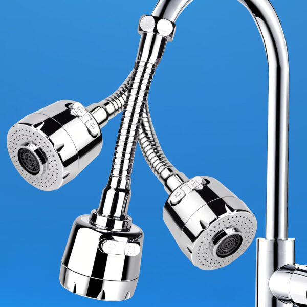 Tap Extension for Kitchen Sink by MIORAH – Flexible Kitchen Tap Extender for Basin, Easy Install Faucet Attachment Pack of 1
