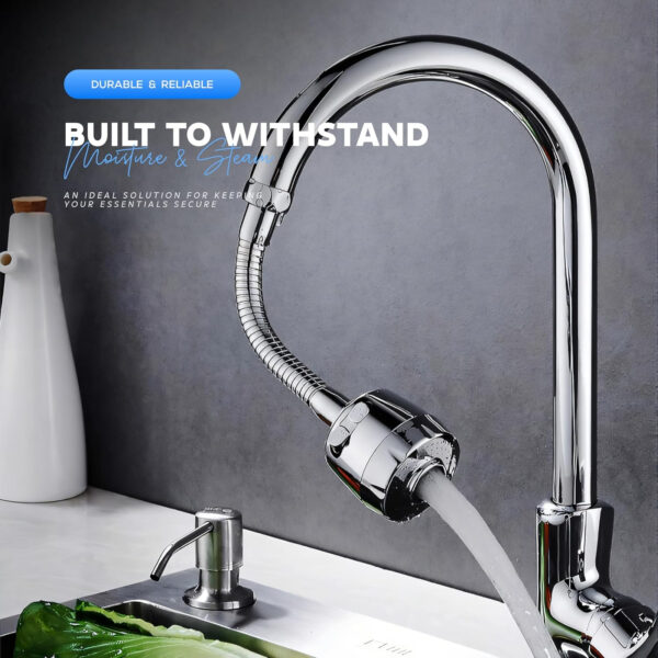 Tap Extension for Kitchen Sink by MIORAH – Flexible Kitchen Tap Extender for Basin, Easy Install Faucet Attachment Pack of 1 - Image 3