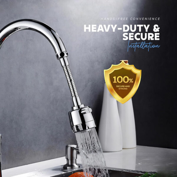 Tap Extension for Kitchen Sink by MIORAH – Flexible Kitchen Tap Extender for Basin, Easy Install Faucet Attachment Pack of 1 - Image 4
