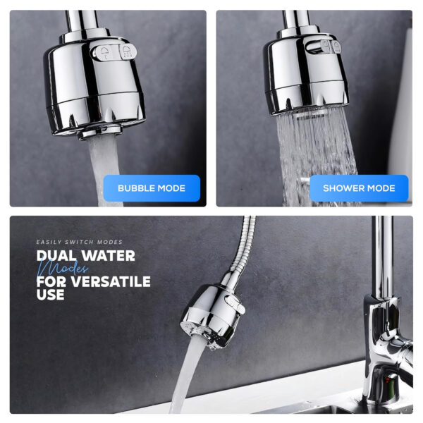 Tap Extension for Kitchen Sink by MIORAH – Flexible Kitchen Tap Extender for Basin, Easy Install Faucet Attachment Pack of 1 - Image 5