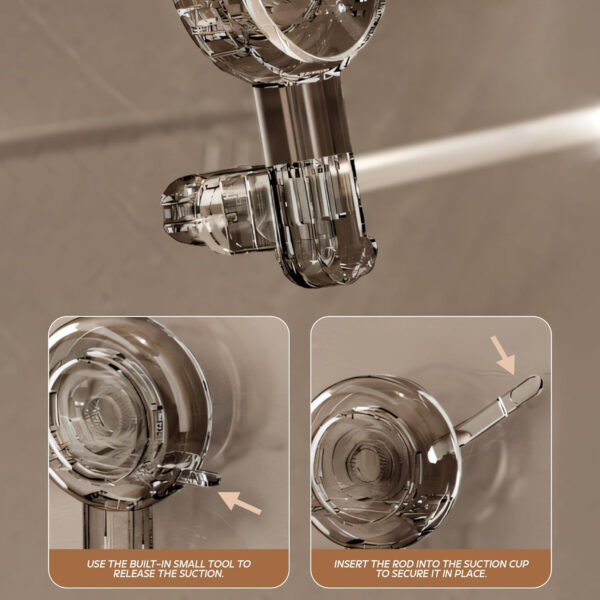 Bathroom Accessories Set - 24 Inch MIORAH Towel Rod Towel Rack Clothes Hanger and Towel Holder - Rust-Resistant Bathroom Fittings for Home Grey Pack of 1 - Image 6