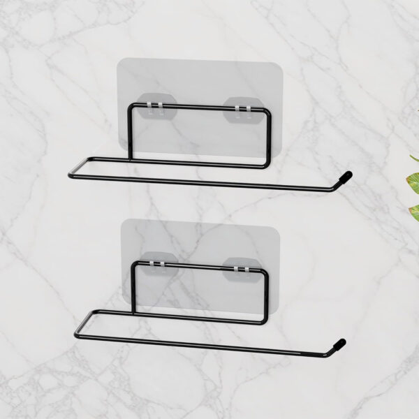 Towel Holder in Bathroom – Wall Mounted Toilet Paper Roll Holder & Towel Stand for Modern Home & Hotel Use(Pack of 3) - Image 31