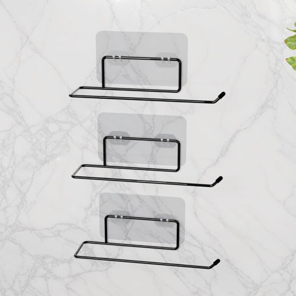 Towel Holder in Bathroom – Wall Mounted Toilet Paper Roll Holder & Towel Stand for Modern Home & Hotel Use (Pack of 2) - Image 31