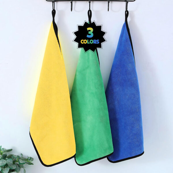 MIORAH Microfiber Cleaning Cloth for Kitchen | 500 GSM Microfiber Cloth for Car, Bike, Laptop | Ideal for All Surfaces, Lint-Free & Ultra Absorbent, Resuable Cleaning Wipe, 35x75 cm, Pack of 2 - Image 13