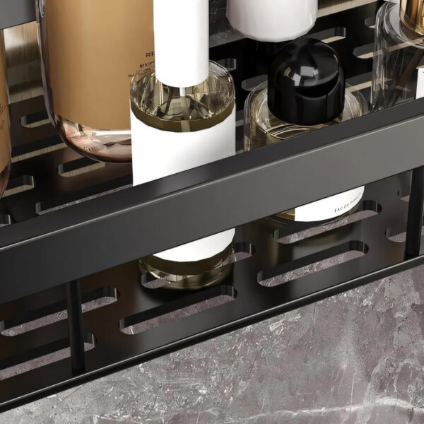 MIORAH Self Adhesive Bathroom Shelf – No Drill Rustproof Wall Organizer Rack for Toiletries & Shower Storage - Image 10