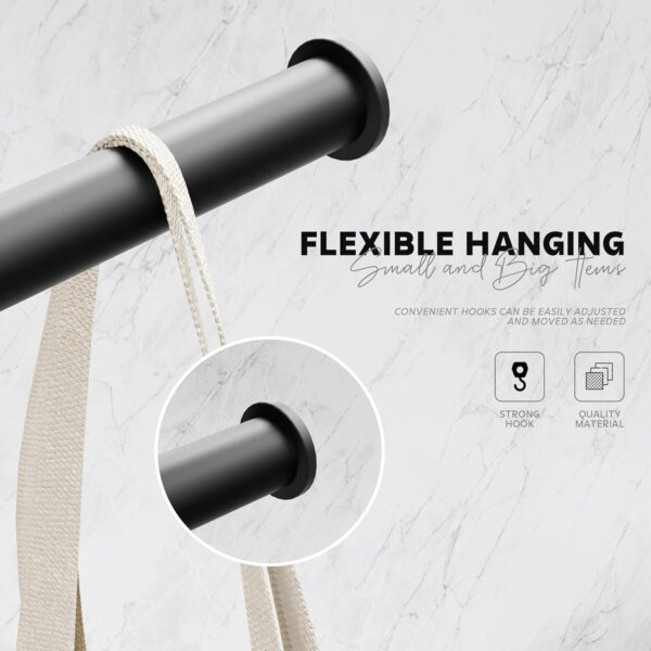 MIORAH Aerospace Aluminum Towel Holder in Bathroom – Wall Mounted Towel Hanger for Wash Basin & Bathroom Towel Hanger for Wall Use - Image 4