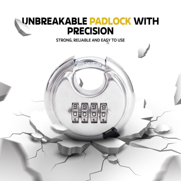 Combination Number Lock 4 Digit Heavy Duty Padlock for Door, Locker, Luggage, Backpack, Cycle & Gate | MIORAH Big Size Zinc Security Lock for Home, Office & Travel Use - Image 18