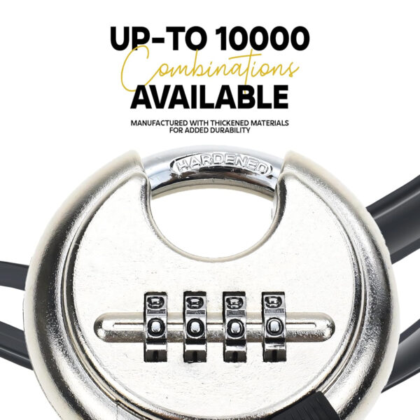 Combination Number Lock 4 Digit Heavy Duty Padlock for Door, Locker, Luggage, Backpack, Cycle & Gate | MIORAH Big Size Zinc Security Lock for Home, Office & Travel Use - Image 20