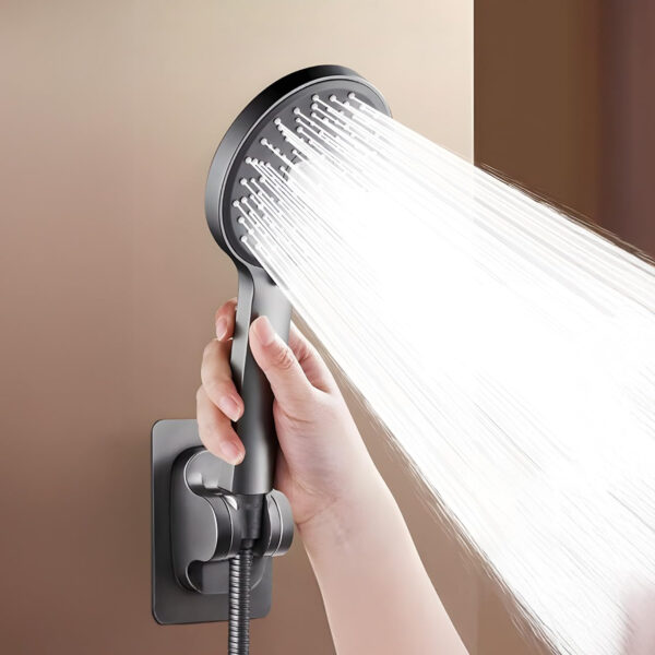 MIORAH Hand Shower set for Bath | Sawer Bathroom Set | Shower Head for Bathroom | Handheld Shower | 5 Modes High Pressure ABS Sawar Head, 9 Inch