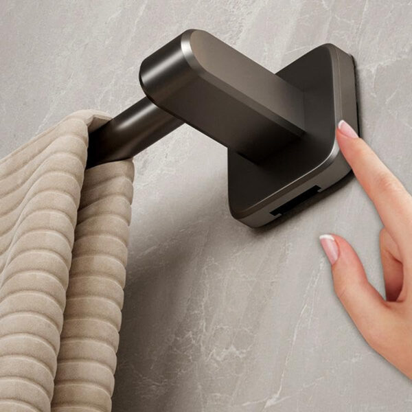 Bathroom 24INCH Aero Space Aluminum Towel Hanger for Wall – Towel Rod for Bathroom | Space-Saving Modern Towel Bar Rack - Image 2