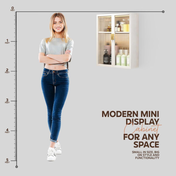MIORAH Bathroom Storage Cabinet | Bathroom Accessories Set, Washroom Organiser Cabinet | 3 Layer, Space Saving Carbon Steel Shelf, White, 50 cm, Pack of 1 - Image 19